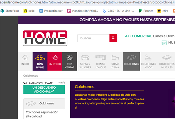 Pantallazo 7 colchones